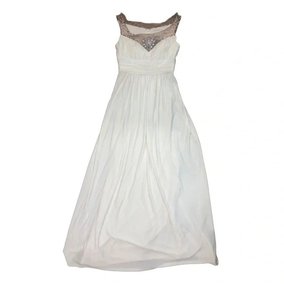 Vintage Xscape by Joanna Chen Dress | White | Size 4 - Picture 1 of 4